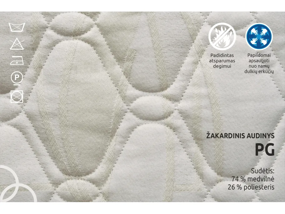 Gemega antčiužinis Lateksas, 140x195x5