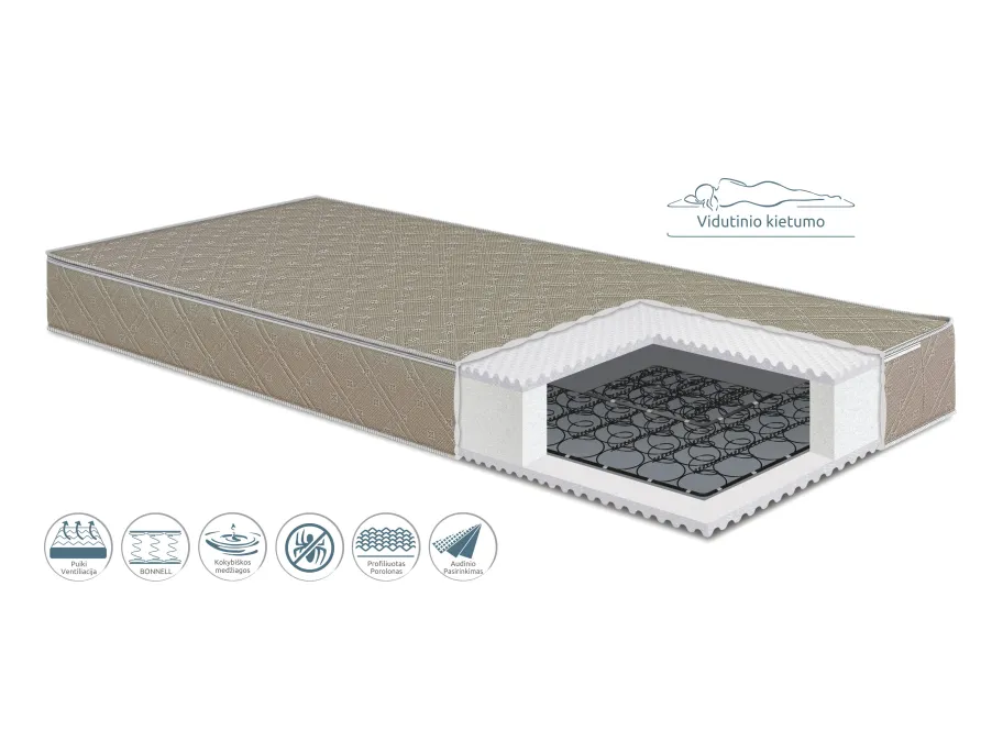 Čiužinys Gemega Sabino, 160x200x18 cm