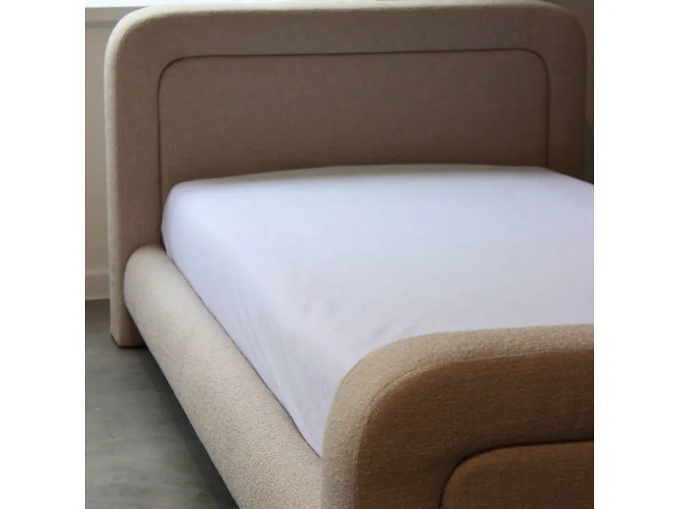 Neperšlampama paklodė su guma Terry, 160x200x25 cm