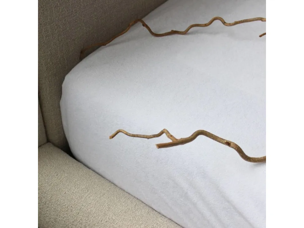 Neperšlampama paklodė su guma Terry, 160x200x25 cm