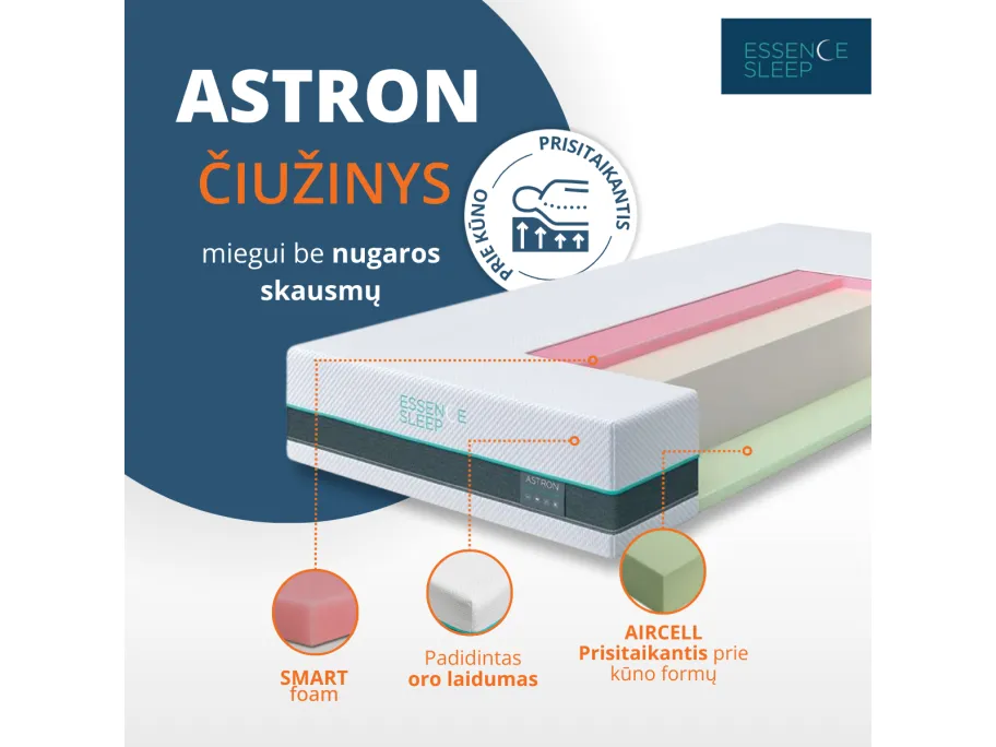 Čiužinys Essence sleep ASTRON, 160x200x24 cm