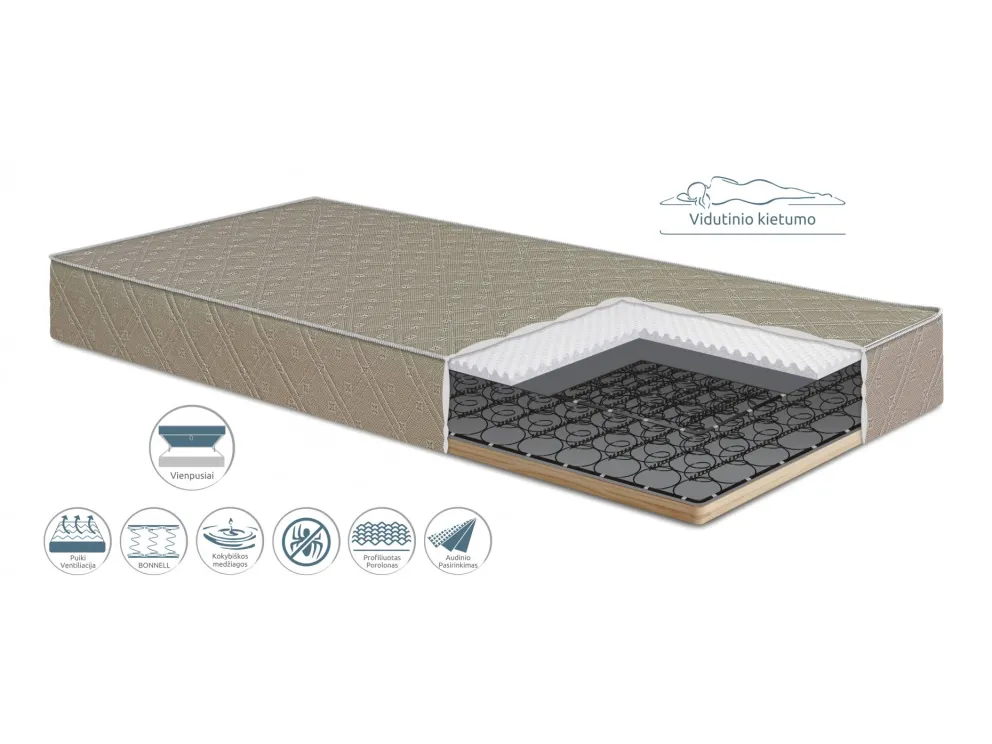 Čiužinys Gemega Sabino vienpusis su mediniu...