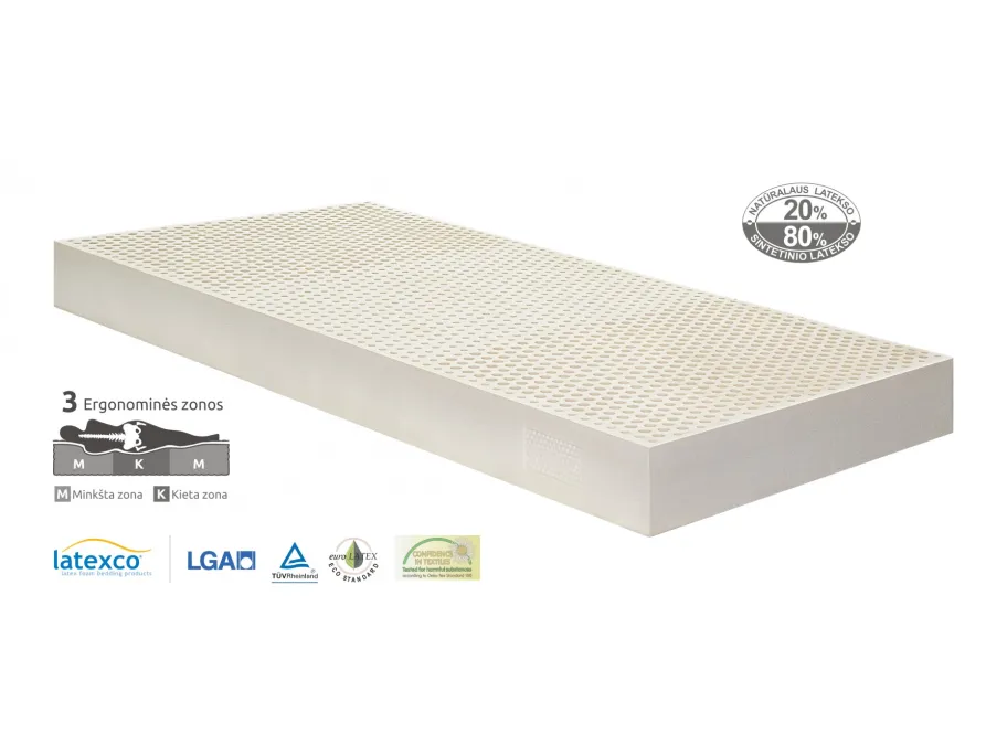 Čiužinys Gemega Briuge 3 zonos, 180x200