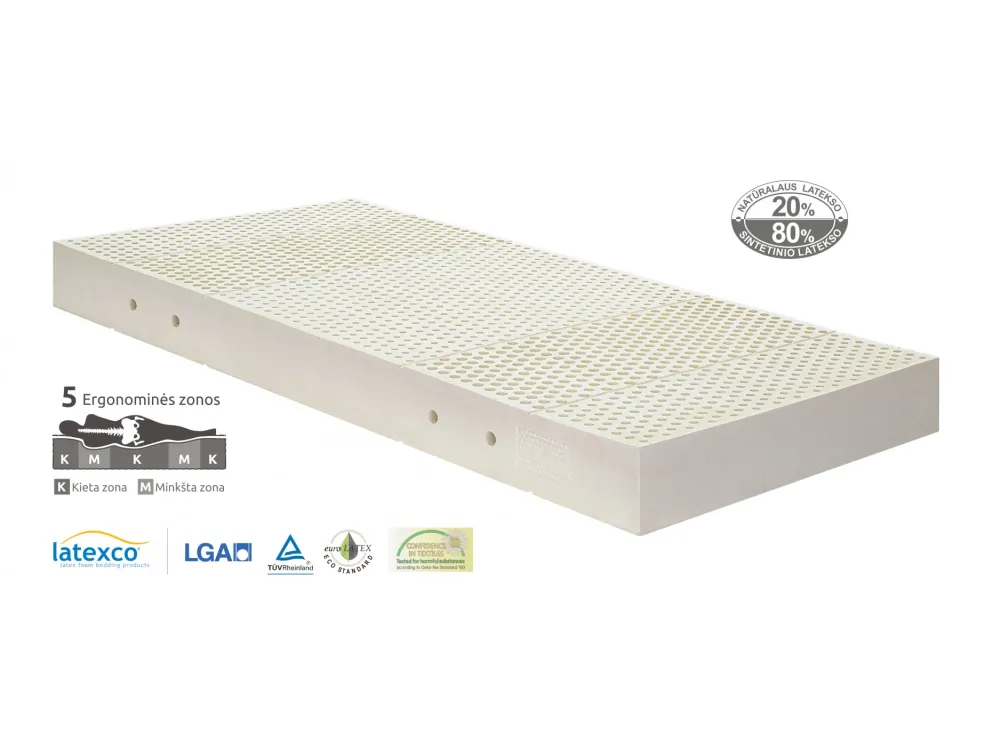 Čiužinys Gemega Briuge 5 zonos, 180x200