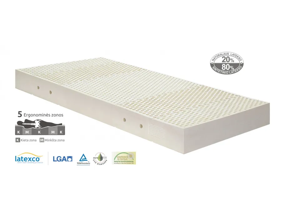 Čiužinys Gemega Briuge 5 zonos, 180x200