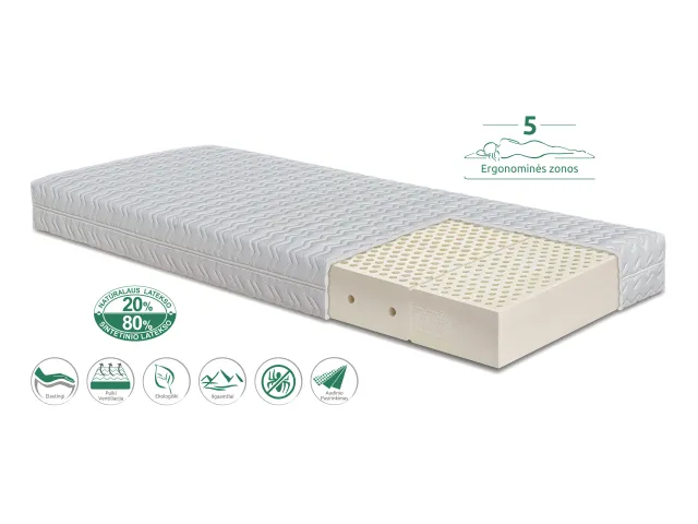 Čiužinys Gemega Briuge 7 zonos, 90x200